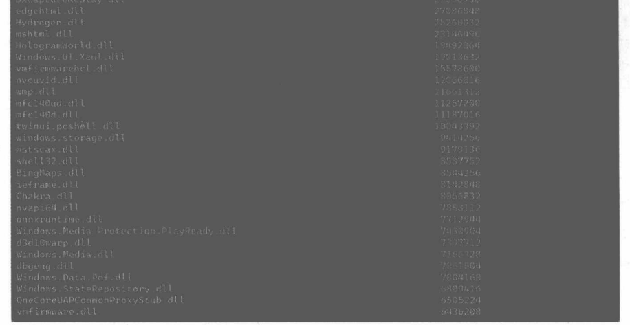 图 15-2 列出.dll 文件