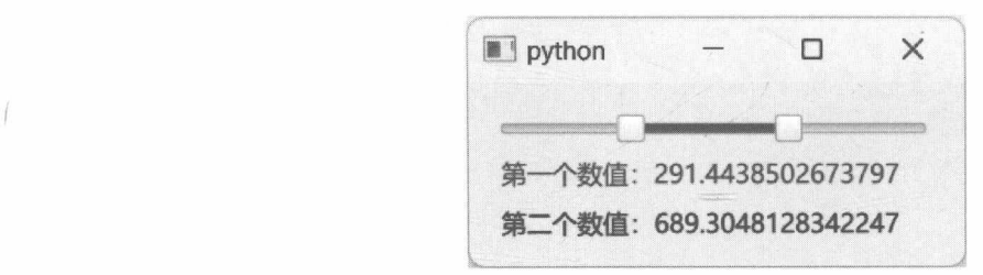 图 19-27 RangeSlider 控件的呈现效果