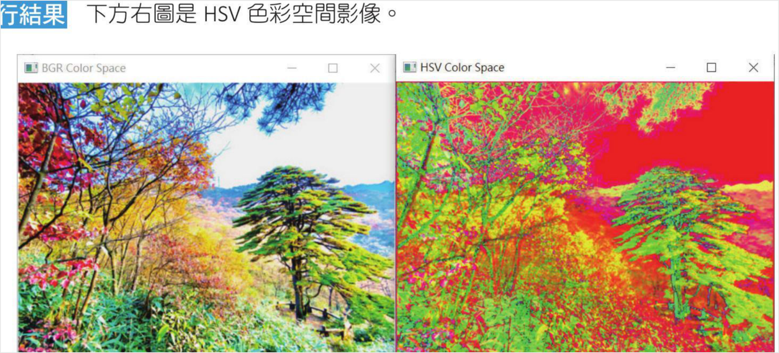 ch4_6.py BGR 转 HSV 执行结果