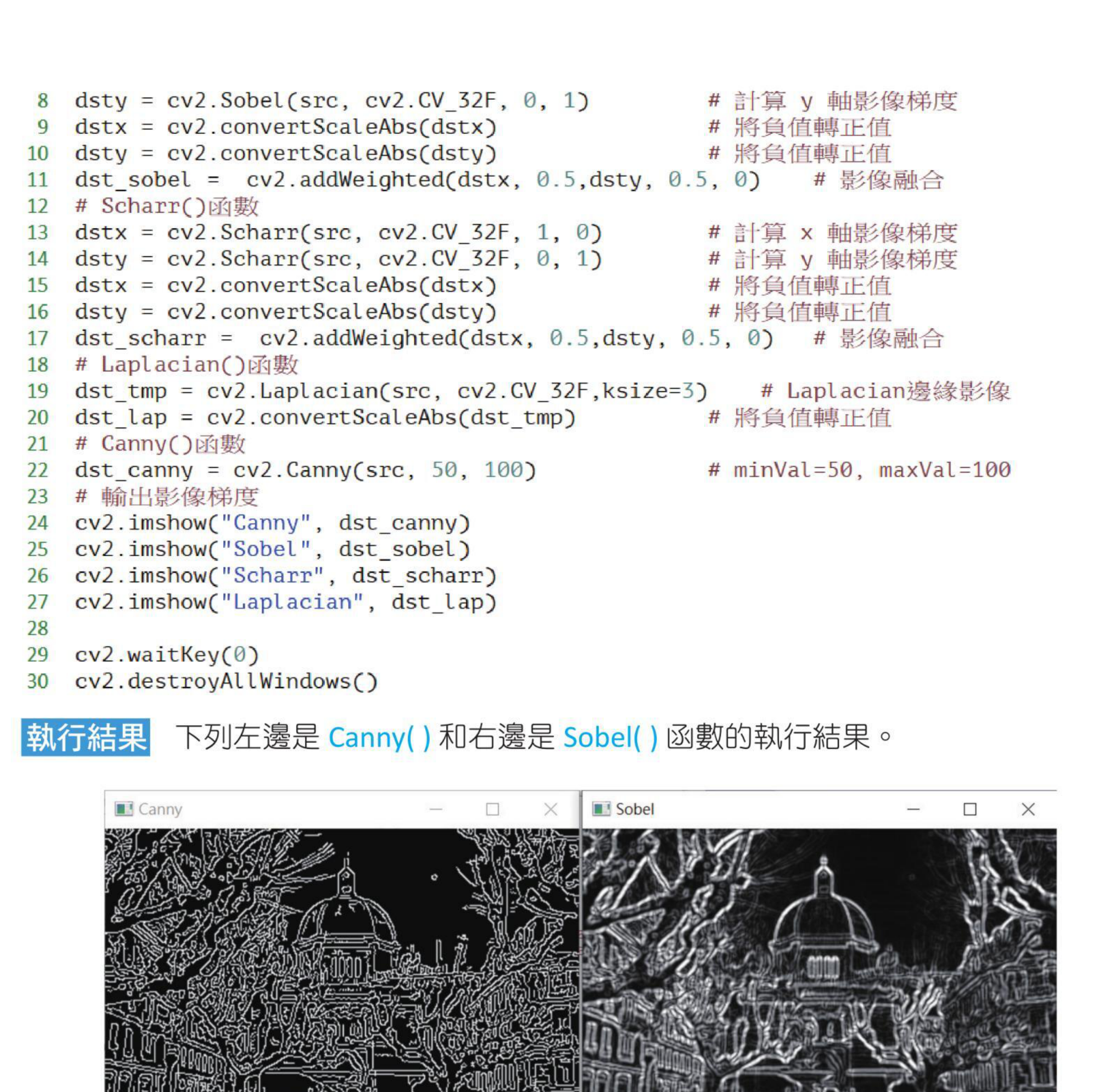 ch13_12.py Canny 阈值比较