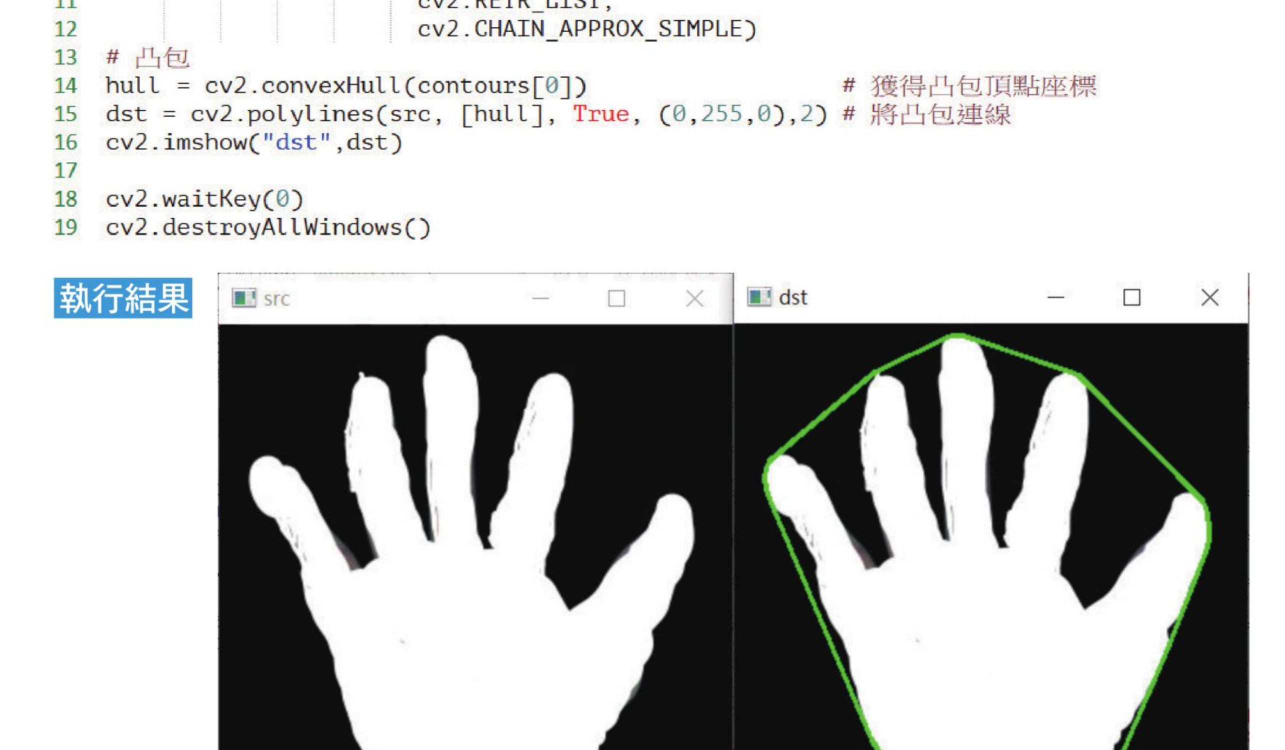 ch16_15.py isContourConvex 执行结果