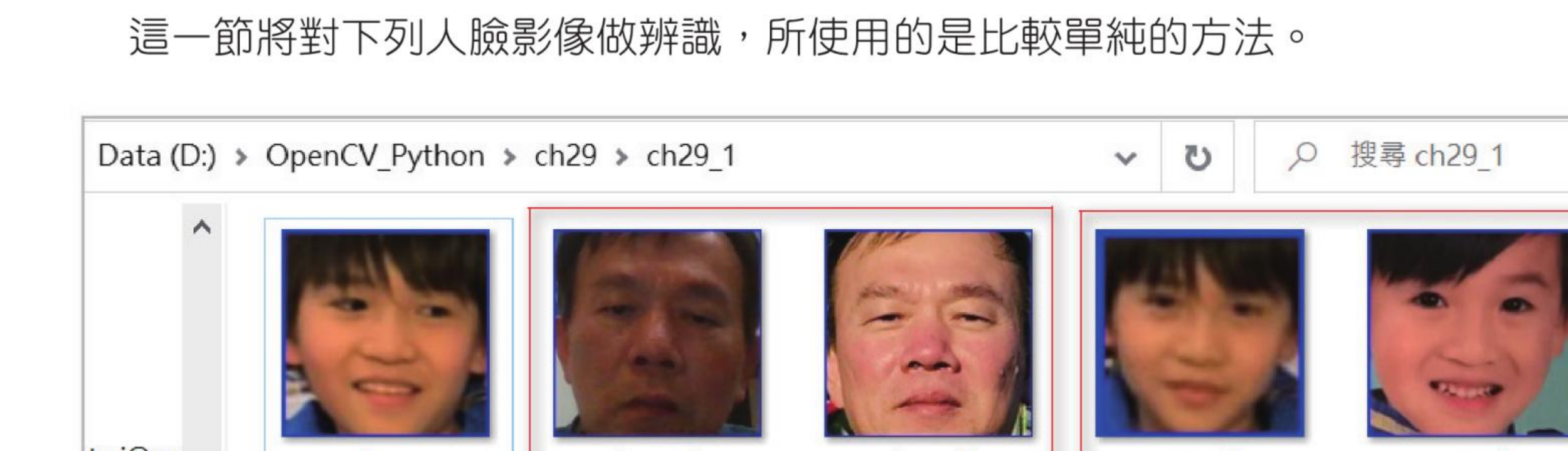 ch29_1 数据夹的人脸样本与待辨识 face.jpg