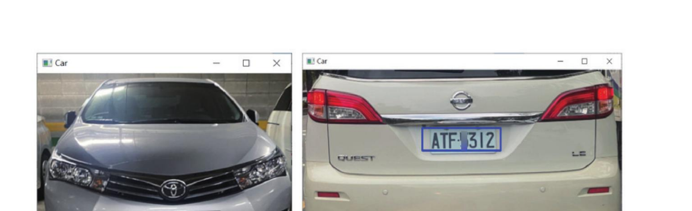 cartest2.jpg 与 cartest3.jpg 车牌侦测结果