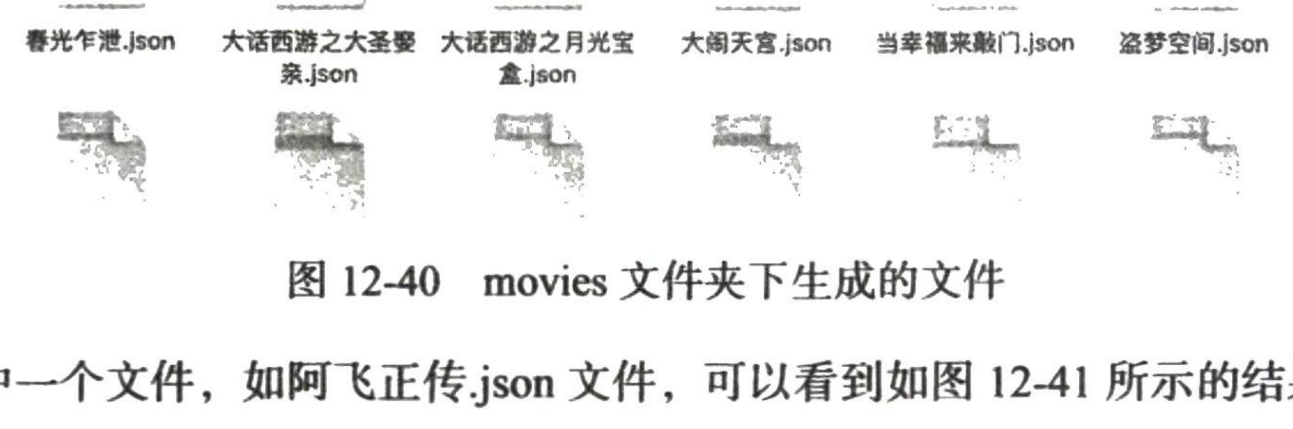 图12-40 movies 文件夹下生成的文件
