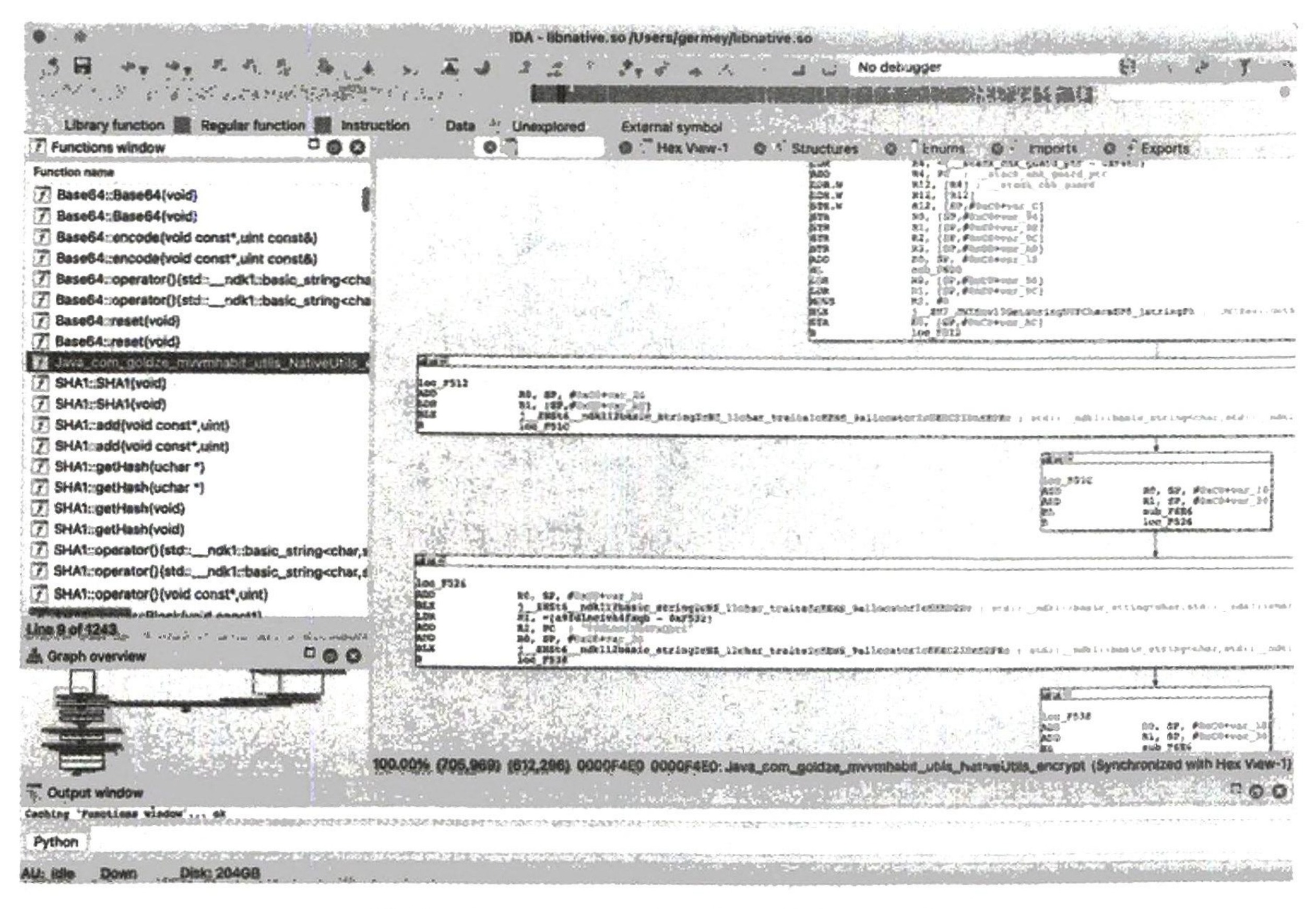 图13-105 encrypt 方法的汇编代码实现
