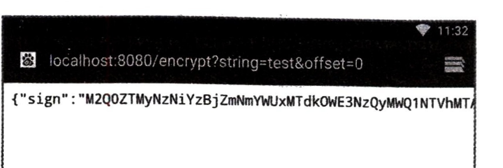 图13-142 在手机上访问 8080 端口的结果