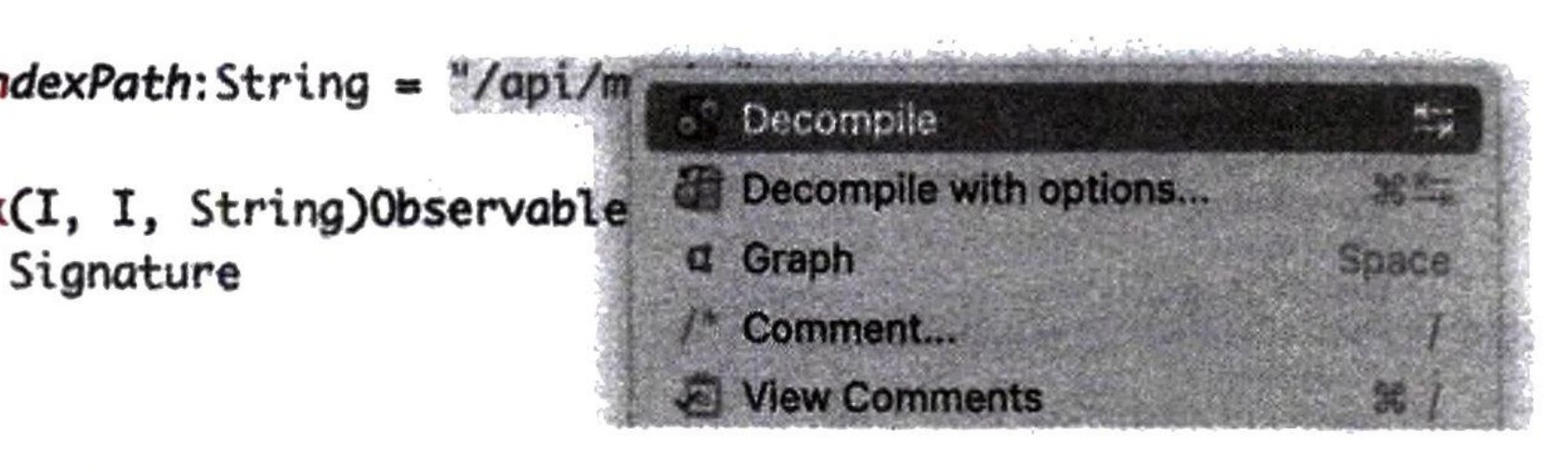 图13-26 选择“Decompile”